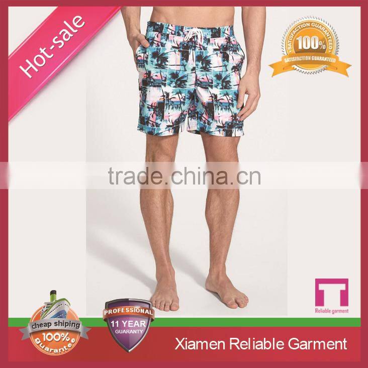 2015 hot sale men's beach shorts board shorts swim pants china supplier