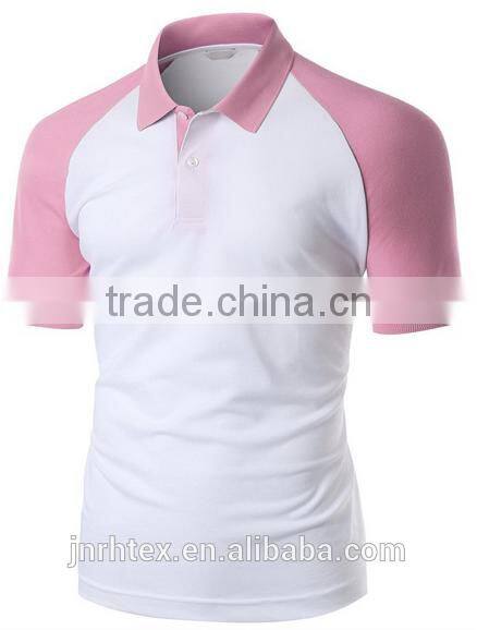 Trade assurance 100 cotton fabric custom men polo shirt design with combination
