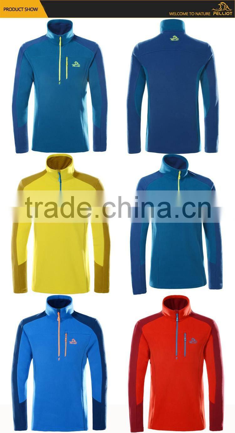 Wholesale Top Quality Brand Mens Windproof Pullover Polar Fleece Jacket