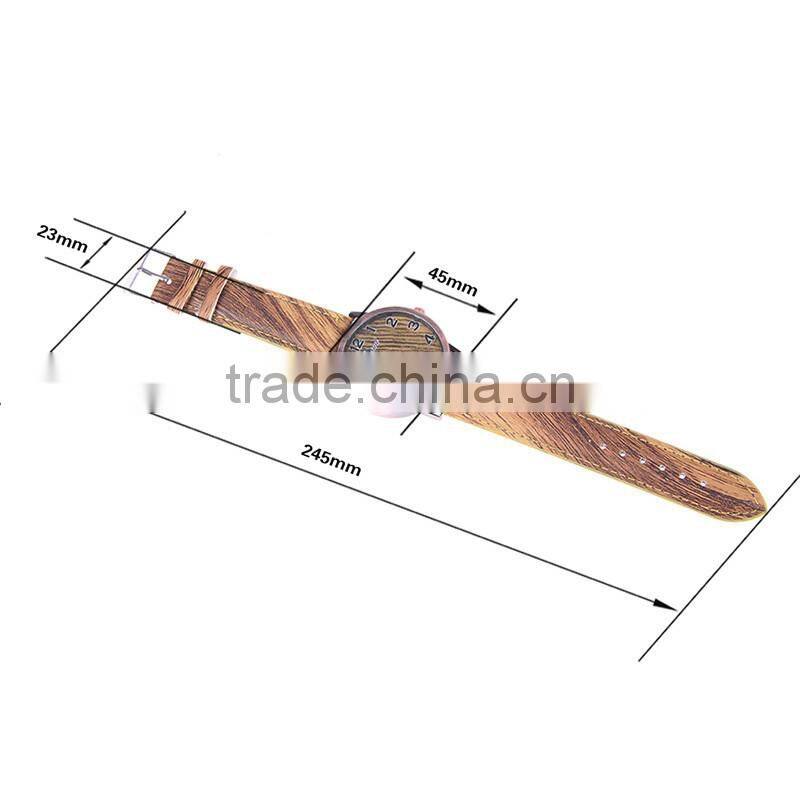 Newest wooden leather watch custom logo fashion wrist watch