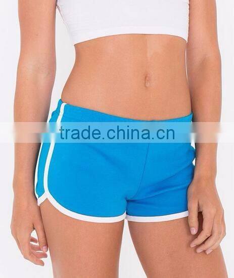 Runwaylover Custom Summer Sexy Bright Color Hot High Waist Gym Sport Women Cotton Shorts