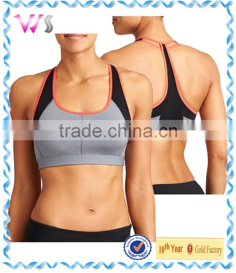 Custom women seamless Gym fashion printing yoga fitness sports bra wholesale