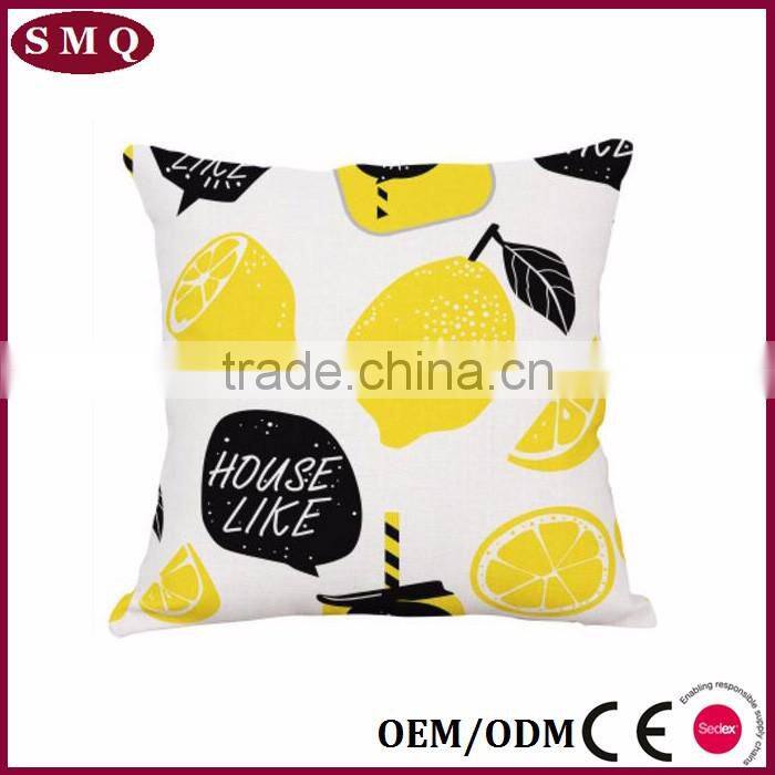 Cartoon anmial funny cute linen car seat cushion