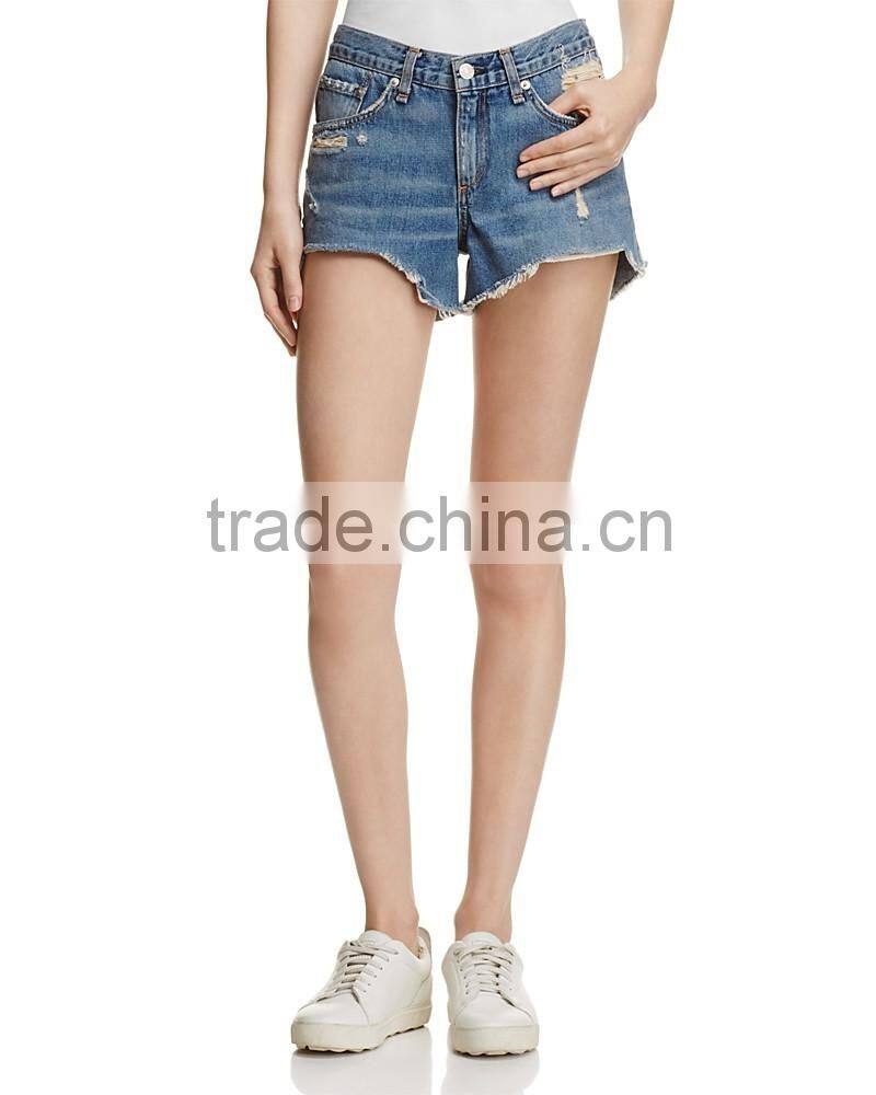 Newest hot sale women denim jean short trouser cutoff shorts for girl lady pant