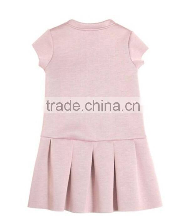 Wholesale one piece skirt young girls fashion pink printed skirt