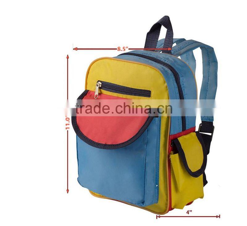 Classic black school backpack for kids picnic out door bag