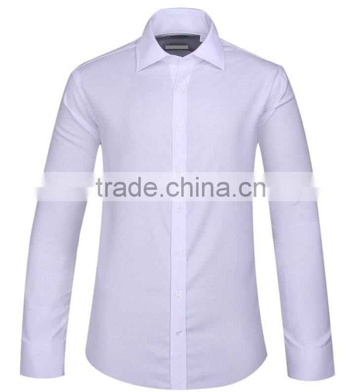 2017 lastest style men office long sleeves shirts solid color