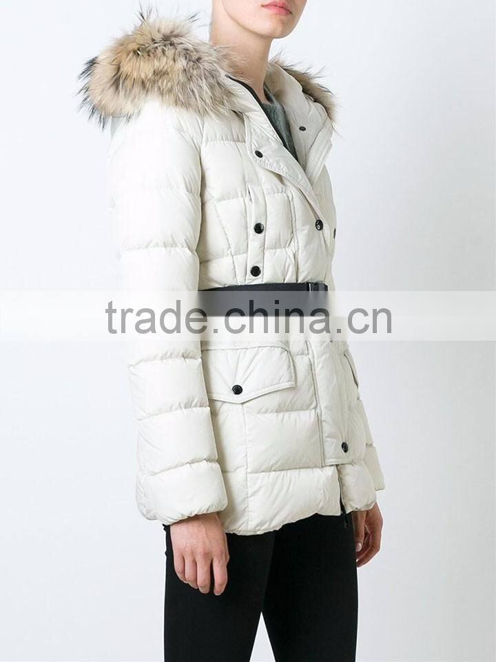 Shandao OEM custom winter soft long sleeve fashional ostrich feather coat