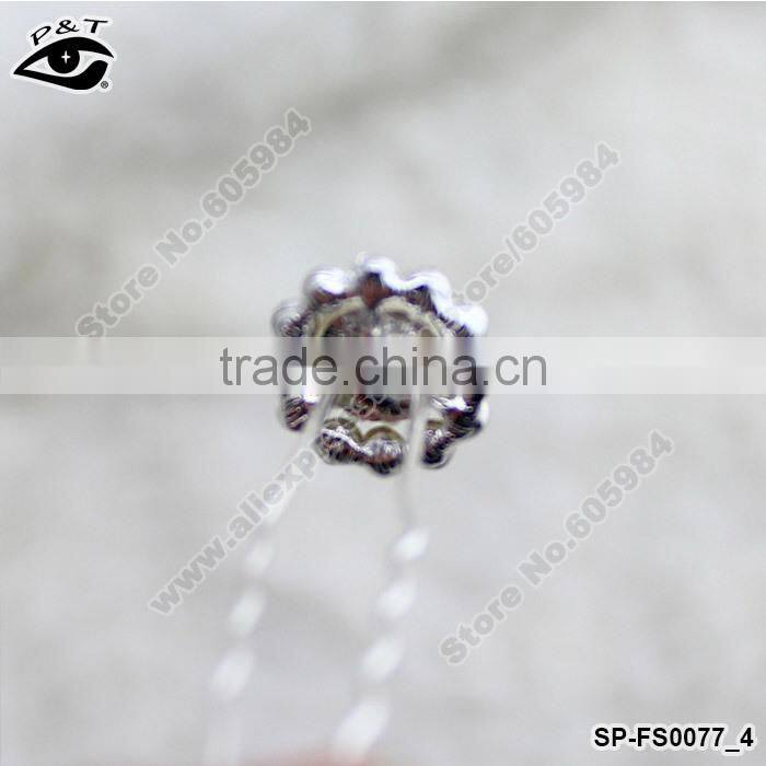 Wedding hair pins bridal hair pins pearl hairpins crystal hair spin pin