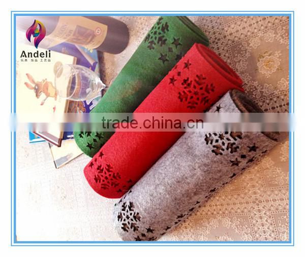 cheap dining die cut felt table runner