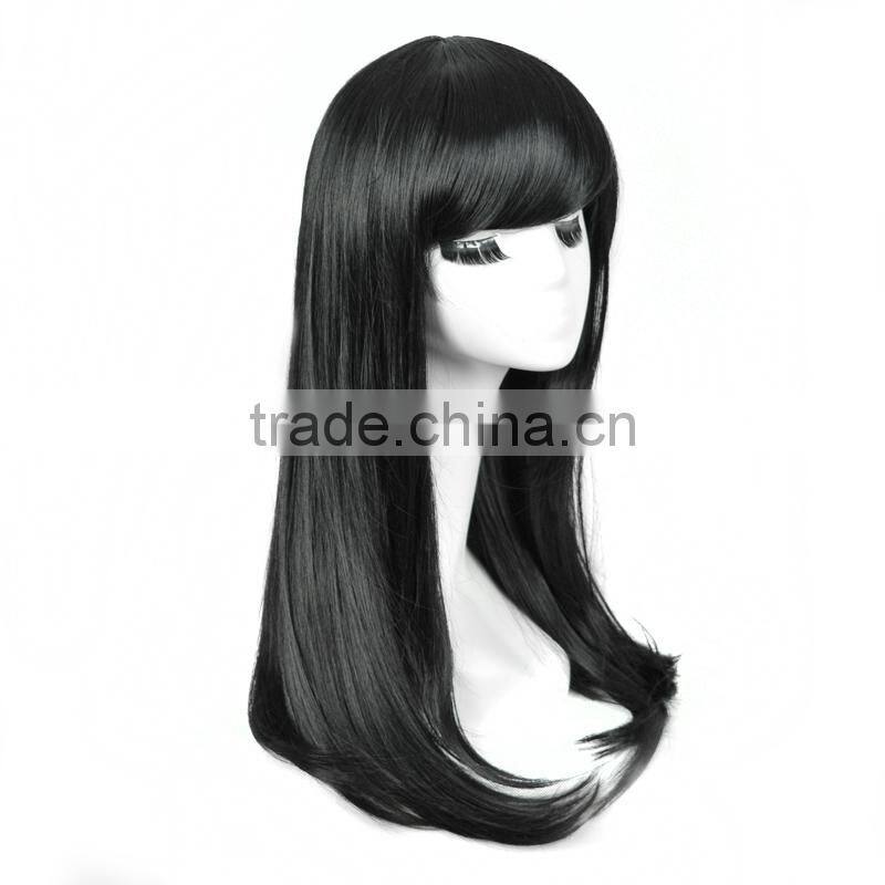 Cheap hot sale fashion synthetic wig long hair wig