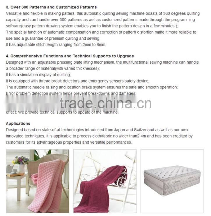 Lock stitch shuttle multi needle quilting machine(CSDB94"-3)