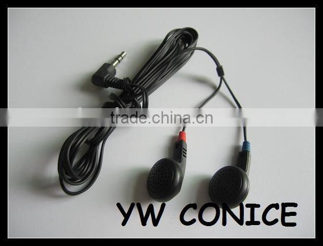 2015 Classic Black Disposable Airline Earphone For Cheap Sale