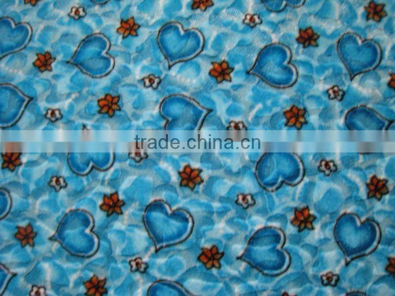 2013 New arrived 100 polyester printed velour fabric