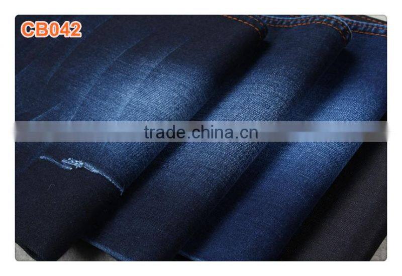 high quality best price cotton polyester stretch slub bull denim fabric for girls' jeans and shorts