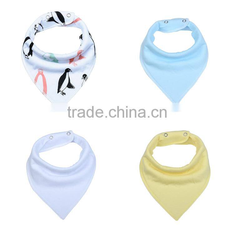 Top quality 100%cotton colorful&cute baby bibs