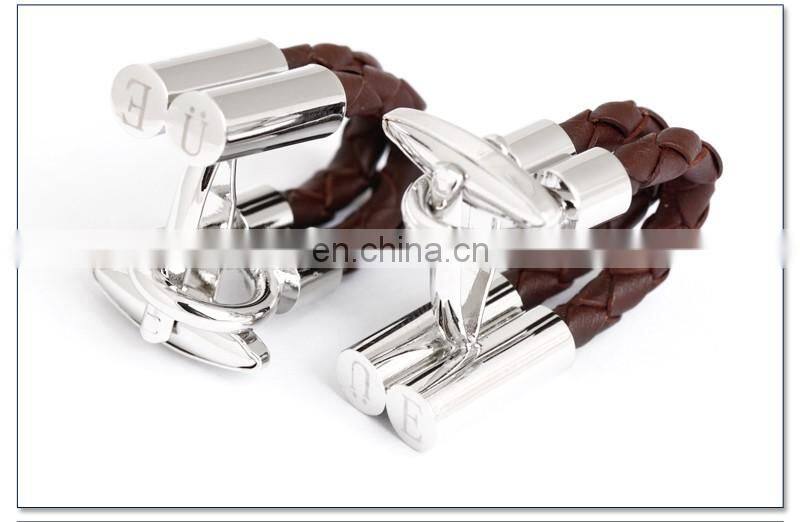 Novelty PU Leather Chain Cuff links Manufacturer