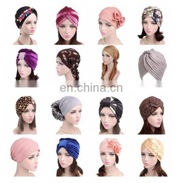 Muslim Women Chemo Indian Hat Muir Hat Arab Turban Skullies Beanies Islamic Amira Headscarf Caps Headwear