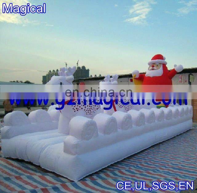 Inflatable Jingling Bell tree with snowman for christmas decoration