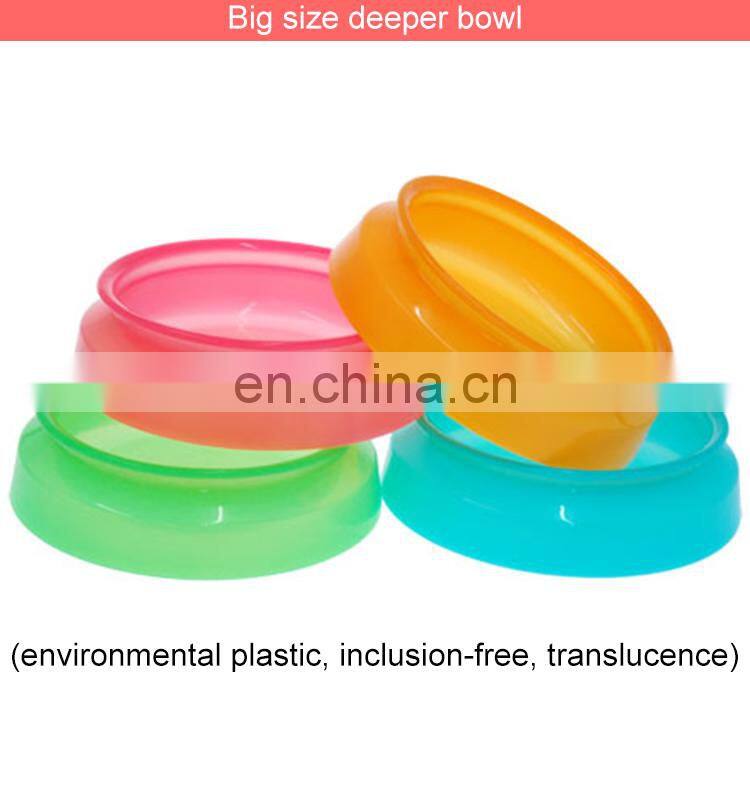 big size deeper pet bowl(environmental plastic, inclusion-free, translucence) plastic pigeon feeder