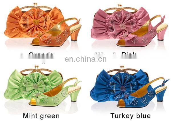 High quality italian shoes and bag italian matching shoes and bags for woman