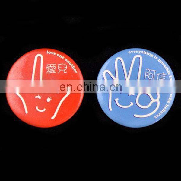 popular round tinplate button badge