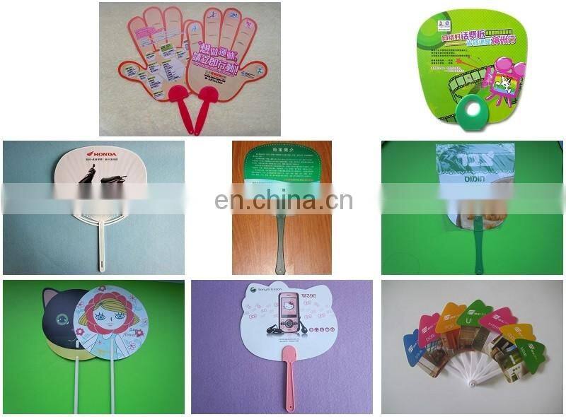 cmyk offset two both side printing diy paper hand fan