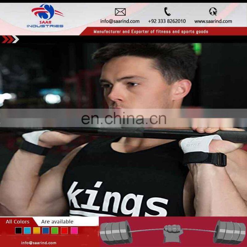 Crossfit Leather Hand Grips with 3 Finger Holes