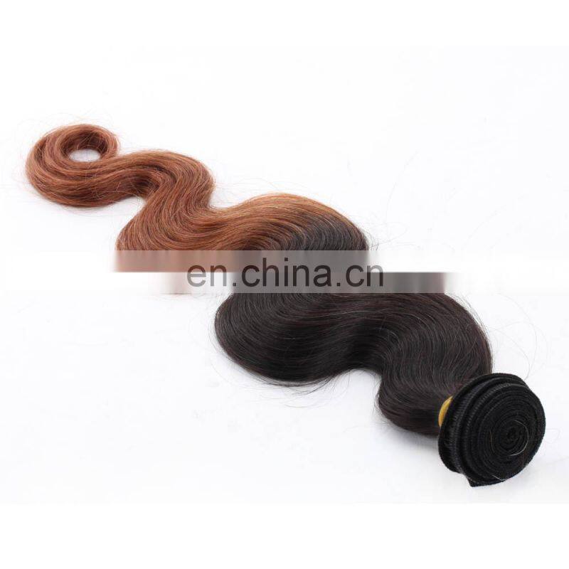 Ombre color High Quality Wholesale Virgin Hair 8a grade brazilian hair brazilian body wave hair