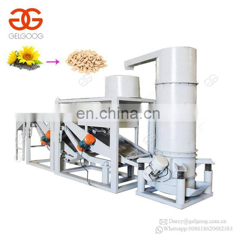 Sunflower Separating Pumpkin Hulling Line Watermelon Shell Removing Hemp Seeds Dehulling Machine