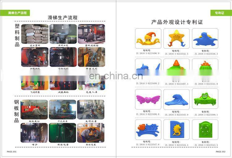 EU standard physical training series Baihe outside outdoor plastic slides playground guaranteed quality