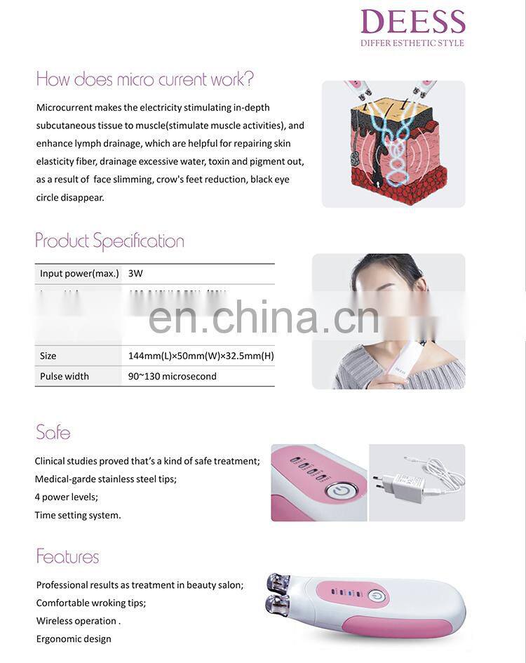 DEESS GP550 organic skin care slim face remove wrinkles mini home use machine