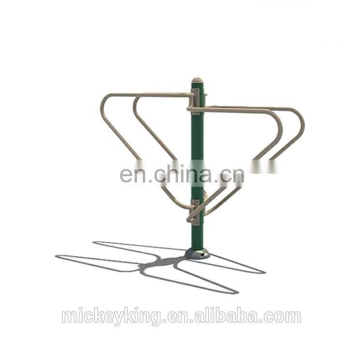 TUV certificated galvanized steel material garden sports equipment Dip station