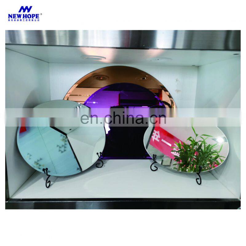 Weddings Use glass mirror candle holder Beveled Edge Mirror Tiles for Wedding Centerpiece Mirror Candle Plate