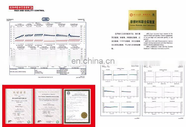 2021 hot selling high quality brake pads for byd s6 no asbestos no dust long life