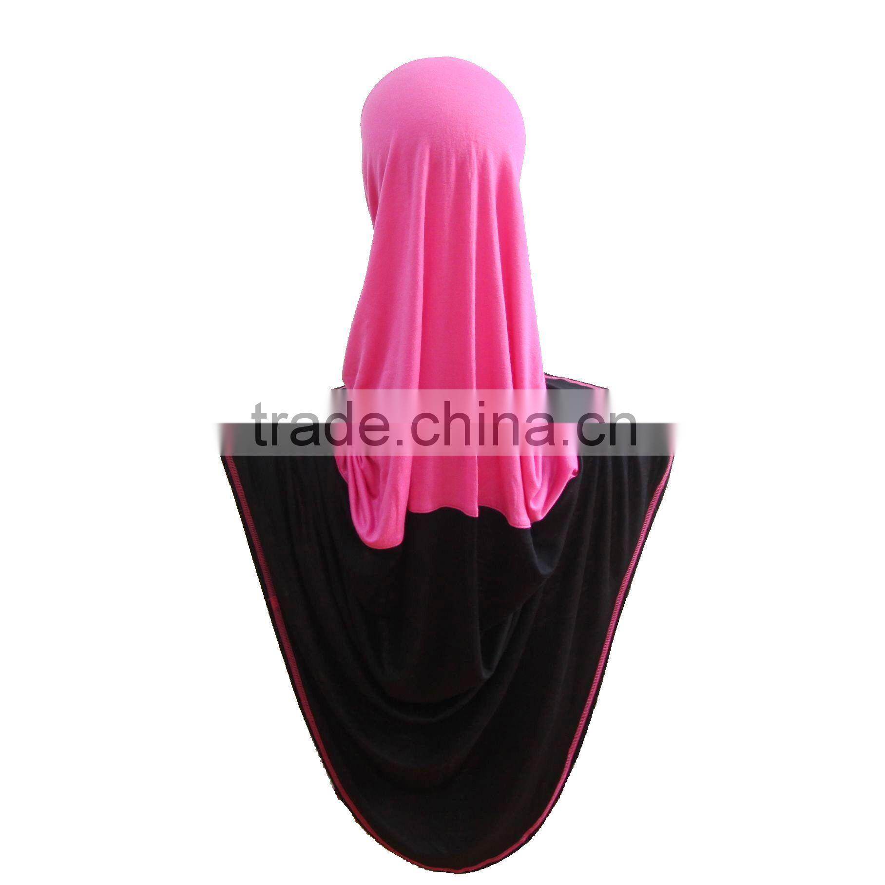 Newest Plain crossover HOT COTTON islamic scarf hijab BIG LONG MUSLIM one piece HIJAB