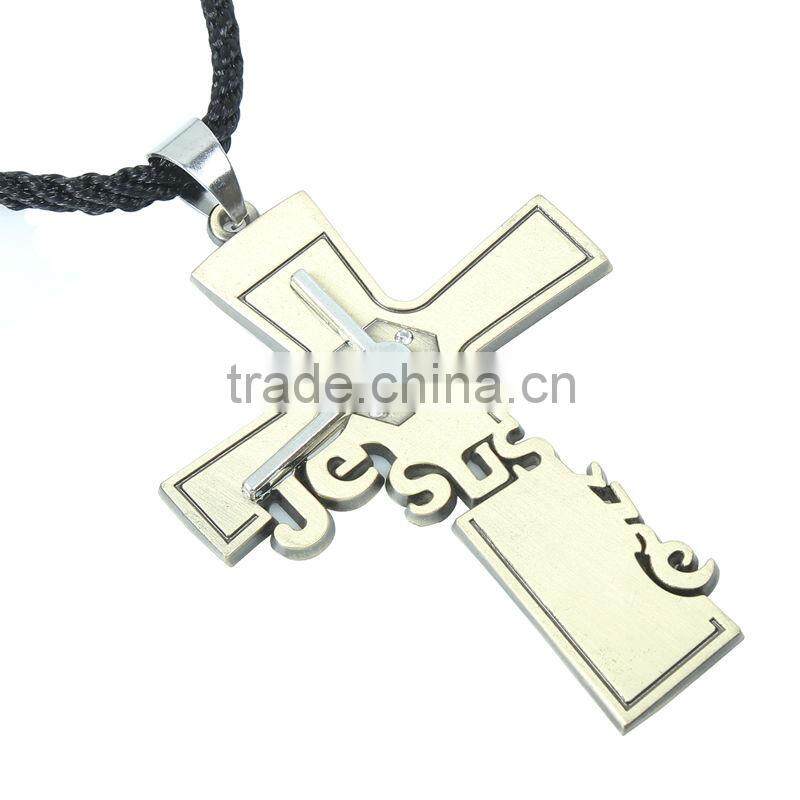 New Trendy Titanium Steel Necklace Cross