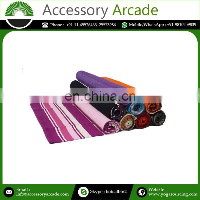 Top Quality Yoga Rug Mat Best Yoga Practice High Quality Cotton Pattern At Bulk Price