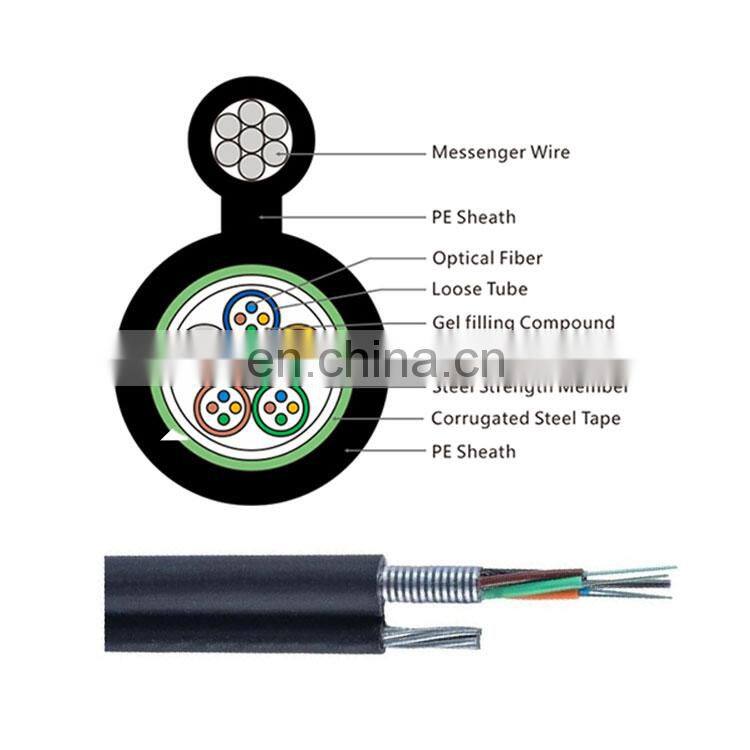 GYTC8S Outdoor Figure 8 Aerial Multi Core/Single Mode 8 Core Fiber Optic Cable