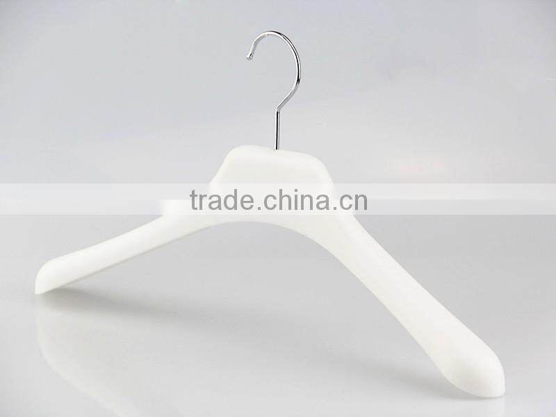 IMY-441 white high end plastic hanger for jacket