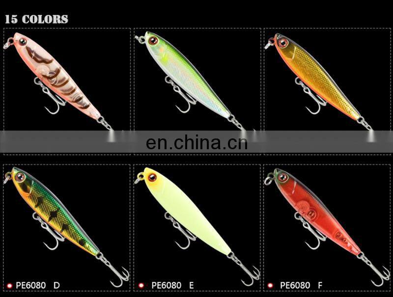 New Colors 55mm 3.5g Bass Hooks Crankbait Tackle Isca Artificial Para Pesca Sinking Pencil Lures