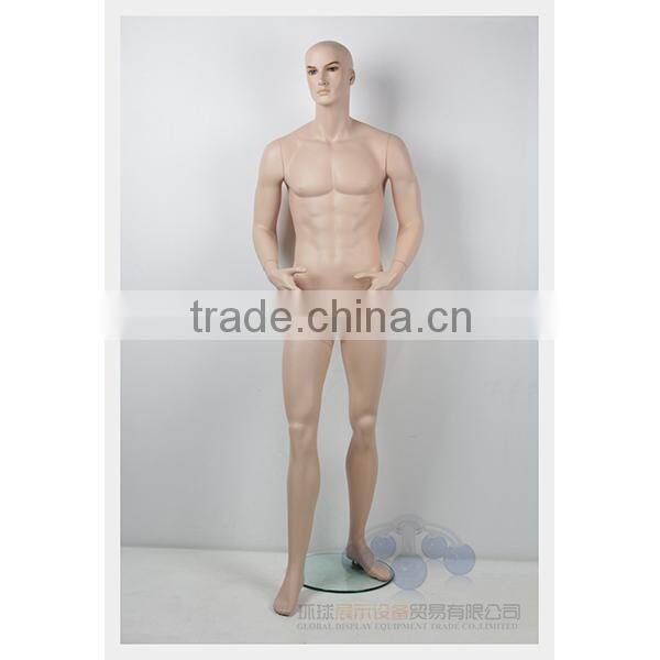 Factory price fiberglass skin color male mannequin on sale