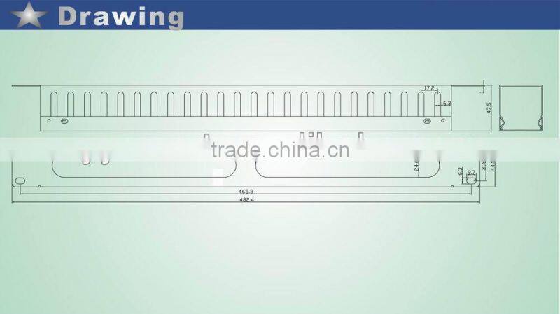 metal Cable Manager empty Panel
