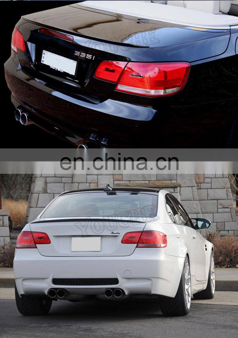 M3 style carbon fiber rear spoiler for BMW 3 series E92 M3 2-door coupe 2006-2013 trunk lip