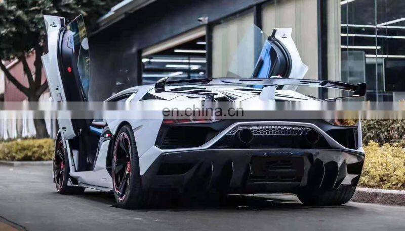Runde SVJ Style For Lamborghini Aventador Lp700 LP720 FRP+CF Body Kit Car Front Rear Bumper Hood Spoiler Exhaust Fender