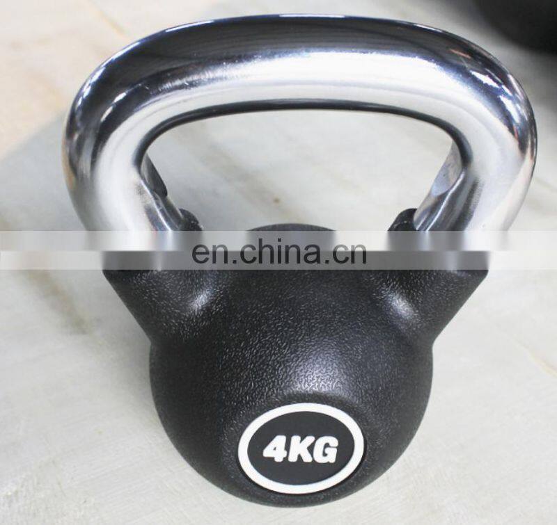 Free Weights Kettle Bell Deadlift Body Shape Building Gym Weight Accessory 8kg to 32kg Rubber Coated Kettlebell for Workout