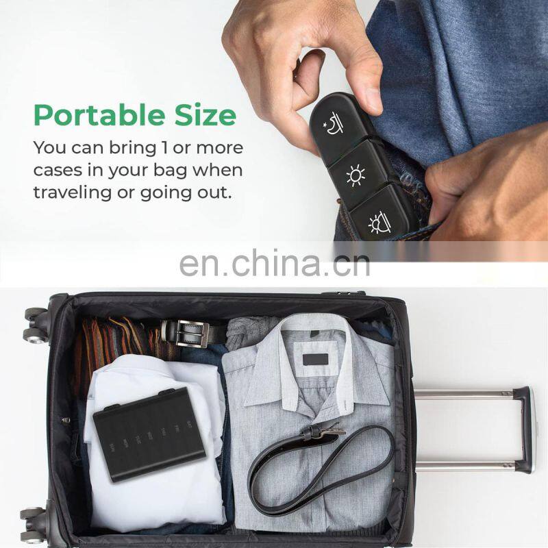 7 days Weekly Pill Case 21 Grids Medicine Tablet Portable Dispenser Organizer Pill Box storage Drug Container Holder