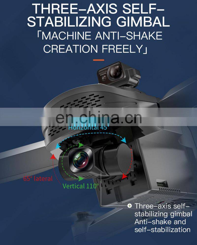 Sg908pro Camera Drone 4k Dual Hd Rc Drone Three -axis Mechanical Radio Control Toys Obstacle Avoidance