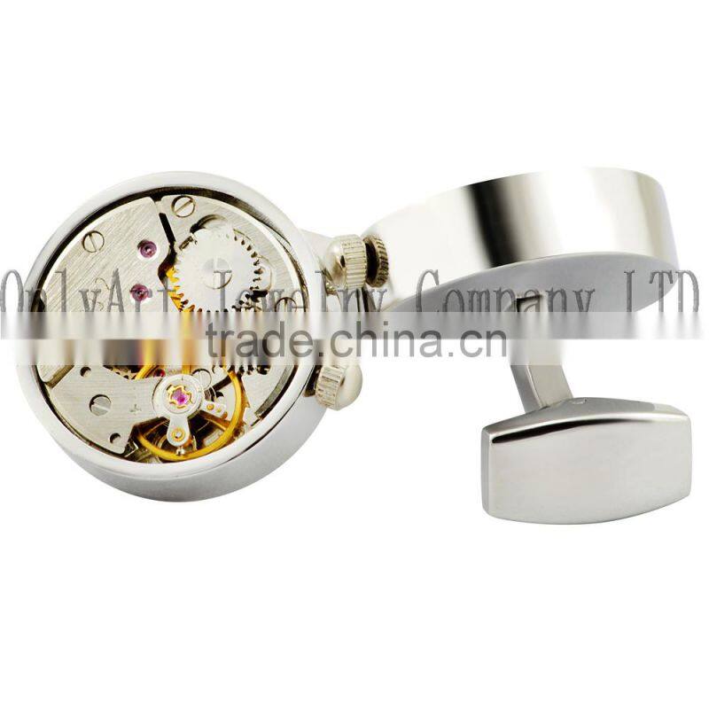 wholesale alibaba make custom watch mechanical movement, watche movement cufflinks for men