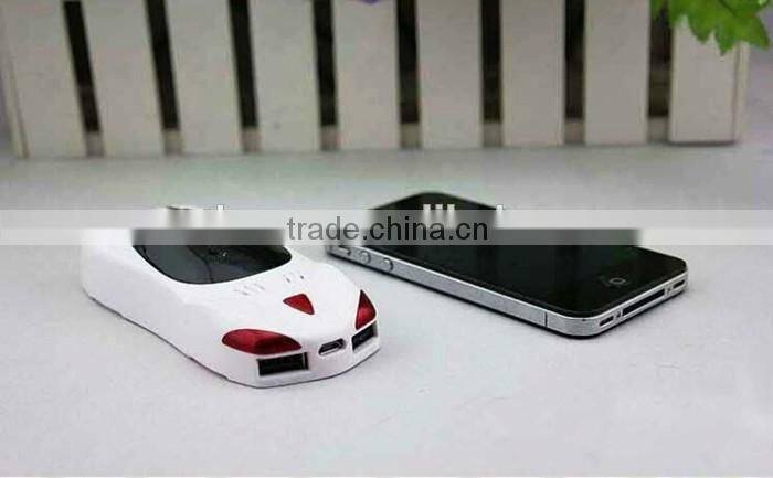 Car shape battery charger hot sale power bank 5600mah for smart phone